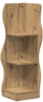vidaXL Γωνιακό ράφι Artisan Δρυς 34 x 33 x 102 εκ Επεξεργασμένο Ξύλο