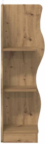 vidaXL Γωνιακό ράφι Artisan Δρυς 34 x 33 x 102 εκ Επεξεργασμένο Ξύλο