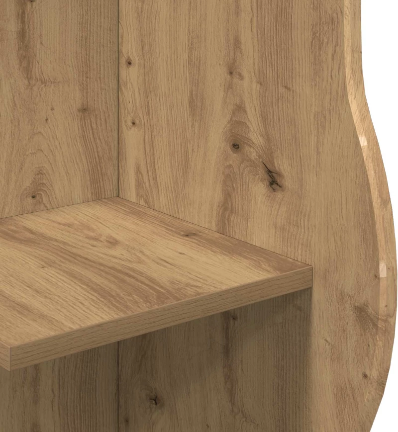 vidaXL Γωνιακό ράφι Artisan Δρυς 34 x 33 x 102 εκ Επεξεργασμένο Ξύλο