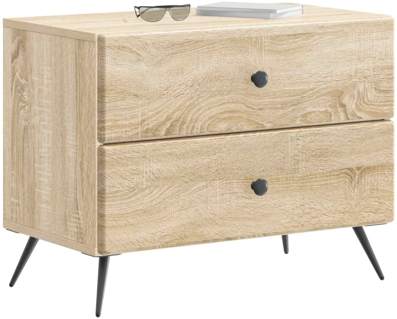 vidaXL Κομοδίνο Sonoma Δρυς 62 x 34,5 x 47,5 εκ Επεξεργασμένο Ξύλο