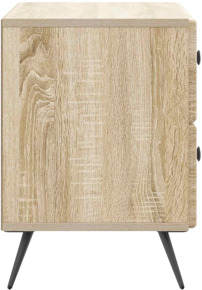 vidaXL Κομοδίνο Sonoma Δρυς 62 x 34,5 x 47,5 εκ Επεξεργασμένο Ξύλο