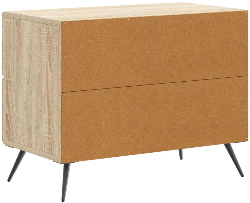 vidaXL Κομοδίνο Sonoma Δρυς 62 x 34,5 x 47,5 εκ Επεξεργασμένο Ξύλο