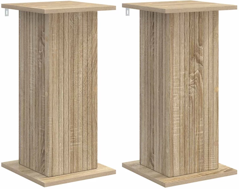 vidaXL Βάση φυτών 2 pcs Sonoma Δρυς 30,5 x 30 x 60,5 εκ