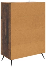 vidaXL Πλαϊνό γραφείο με συρτάρι Παλαιωμένο ξύλο 66 x 34,5 x 95 εκ.