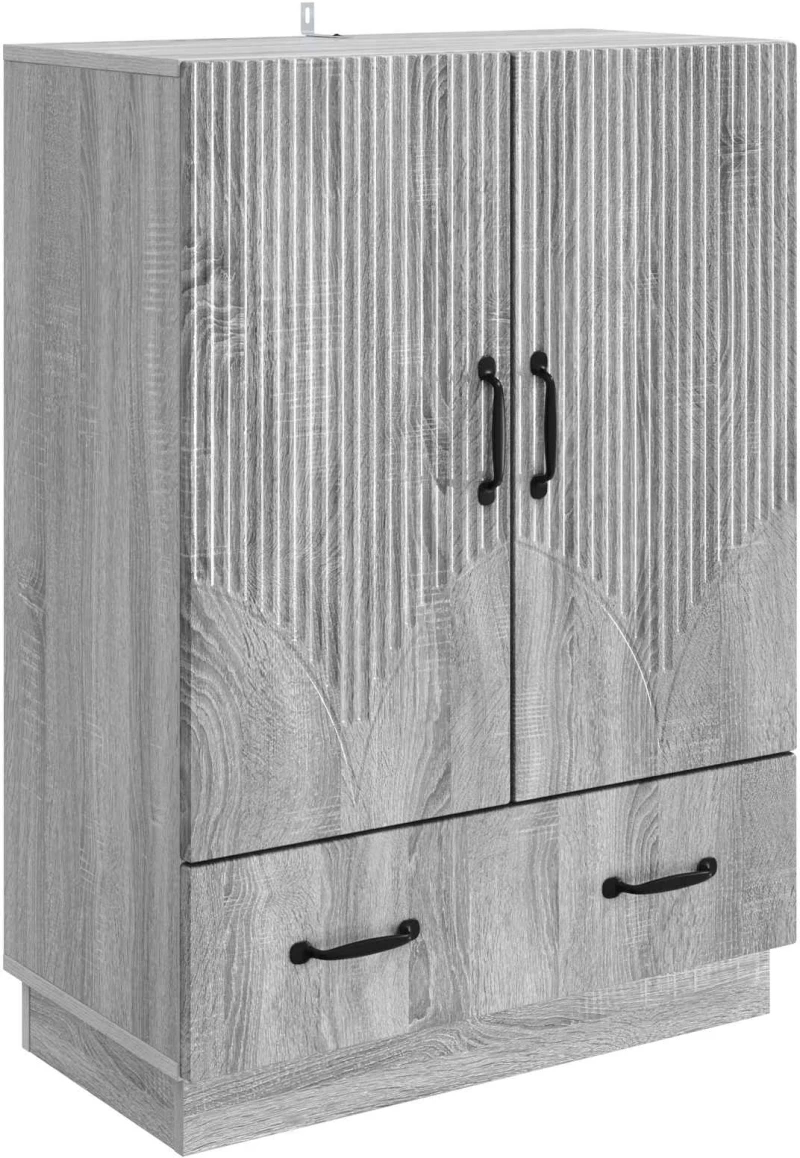 vidaXL Πλαϊνό γραφείο με συρτάρι Γκρι Sonoma 66 x 34,5 x 92 εκ.