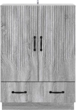 vidaXL Πλαϊνό γραφείο με συρτάρι Γκρι Sonoma 66 x 34,5 x 92 εκ.