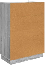 vidaXL Πλαϊνό γραφείο με συρτάρι Γκρι Sonoma 66 x 34,5 x 92 εκ.