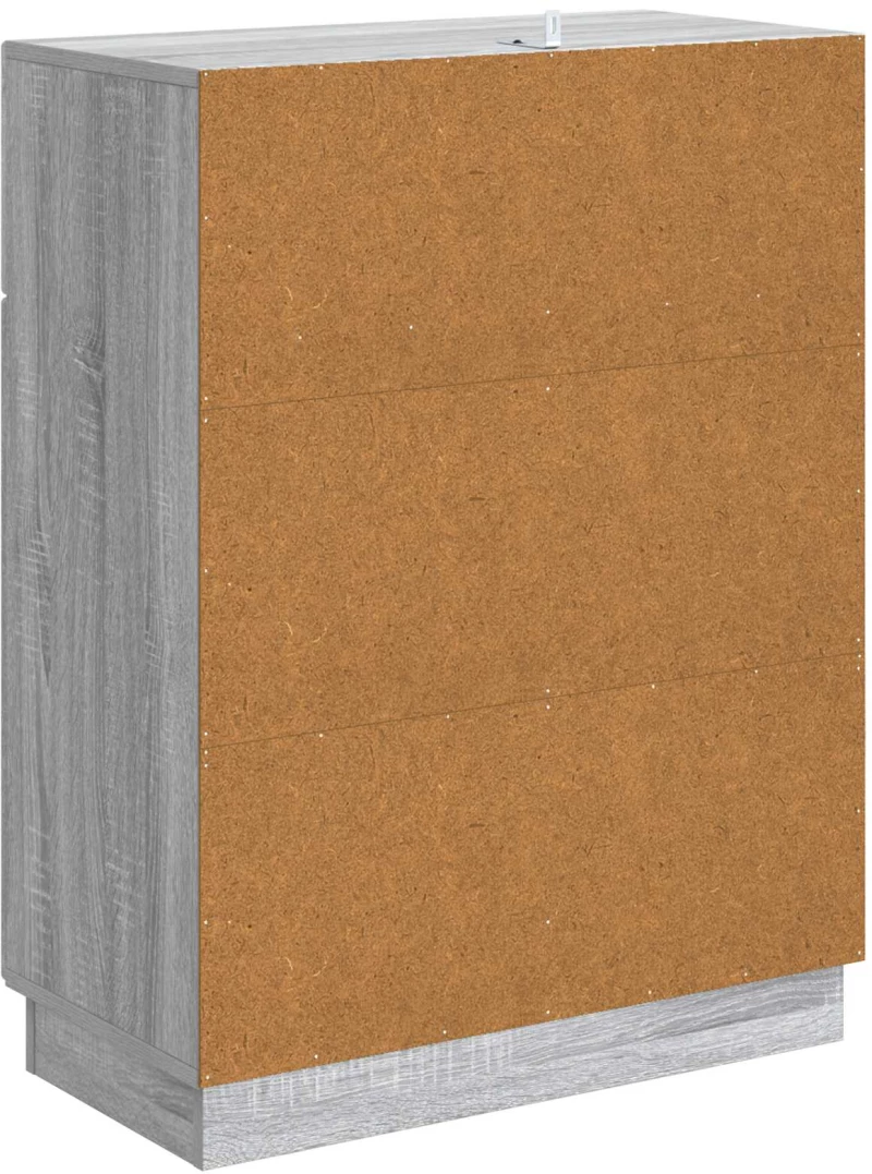 vidaXL Πλαϊνό γραφείο με συρτάρι Γκρι Sonoma 66 x 34,5 x 87 εκ.