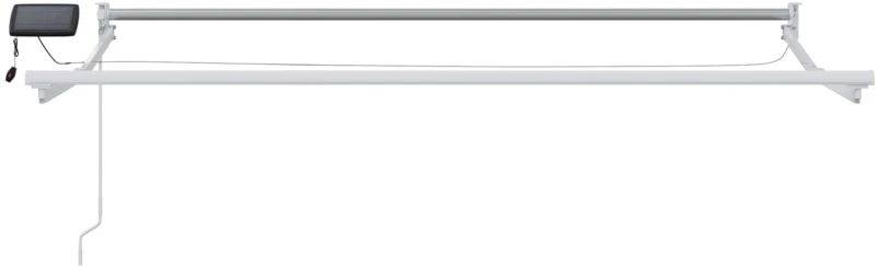 vidaXL Χειροκίνητη αναδιπλούμενη τέντα με LED 2,5 x 2 m
