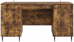 vidaXL Γραφείο με ράφι Καπνισμένο Ξύλο Δρυός 142,5 x 50 x 75 εκ.