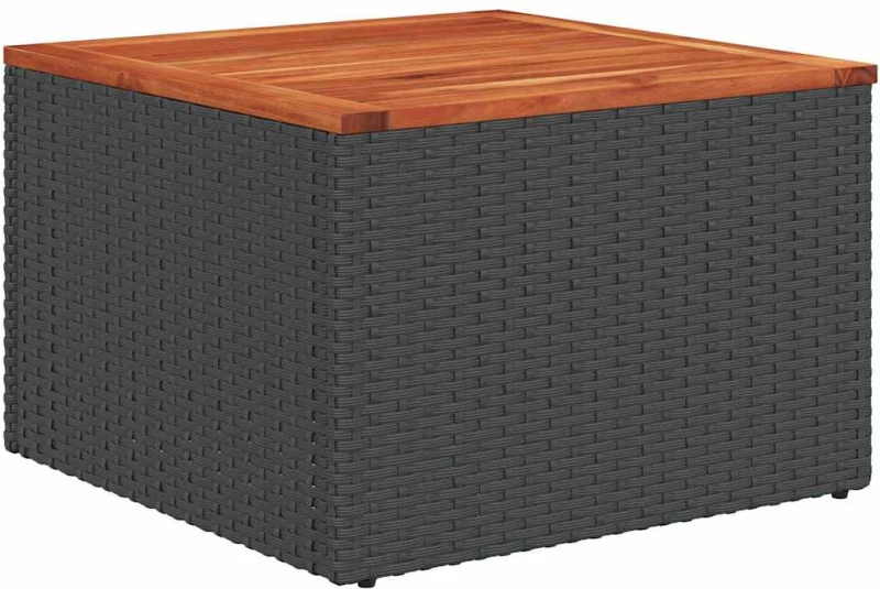 vidaXL Σετ Καναπέ Κήπου με μαξιλάρι 8 pcs Μαύρο συνθετικό ρατάν