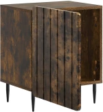 vidaXL Κομοδίνο Καπνισμένο Ξύλο Δρυός 43 x 34,5 x 52 εκ