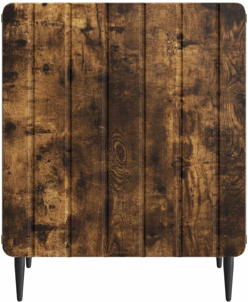vidaXL Κομοδίνο Καπνισμένο Ξύλο Δρυός 43 x 34,5 x 52 εκ