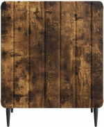 vidaXL Κομοδίνο Καπνισμένο Ξύλο Δρυός 43 x 34,5 x 52 εκ