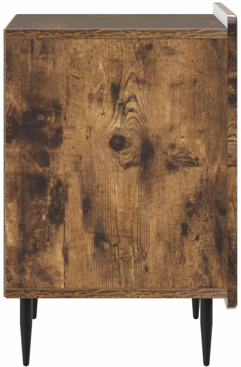 vidaXL Κομοδίνο Καπνισμένο Ξύλο Δρυός 43 x 34,5 x 52 εκ