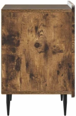 vidaXL Κομοδίνο Καπνισμένο Ξύλο Δρυός 43 x 34,5 x 52 εκ