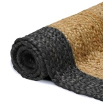 vidaXL Χαλιά χώρου Σκούρο Γκρι 60 x 300 cm Γιούτα