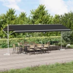 vidaXL Αυτόνομη τέντα Ανθρακί 6 x 3 m Πολυεστέρας
