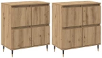 vidaXL Ντουλάπι αποθήκευσης 2 pcs Artisan Oak 60 x 35 x 70 cm