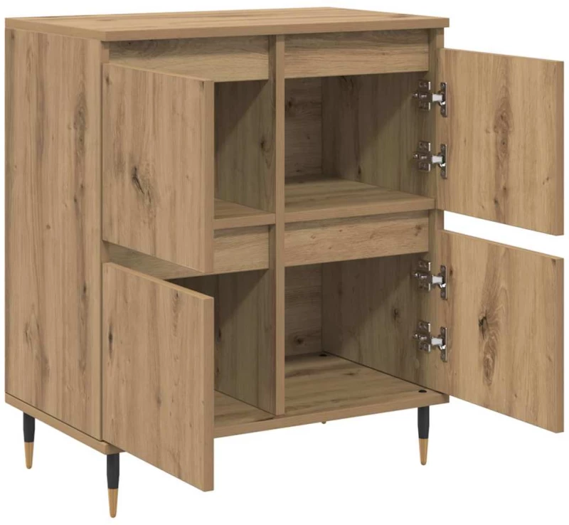 vidaXL Ντουλάπι αποθήκευσης 2 pcs Artisan Oak 60 x 35 x 70 cm