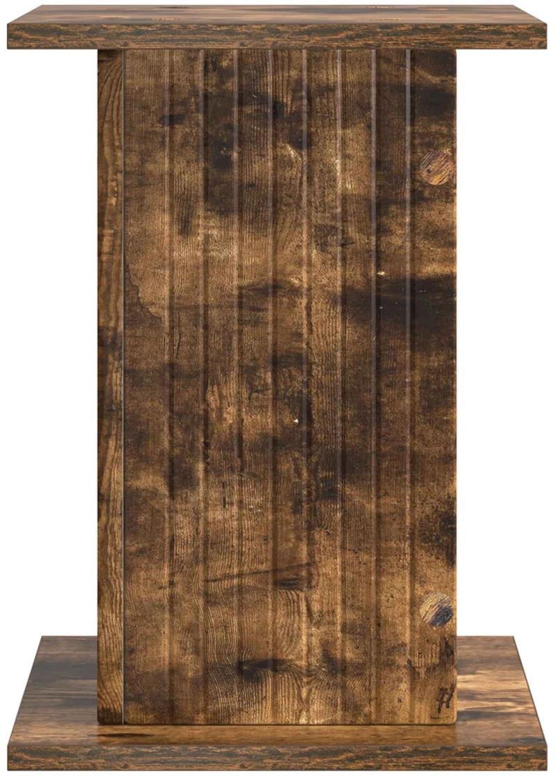 vidaXL Βάση φυτών Καπνισμένο Ξύλο Δρυός 30,5 x 30 x 43 εκ
