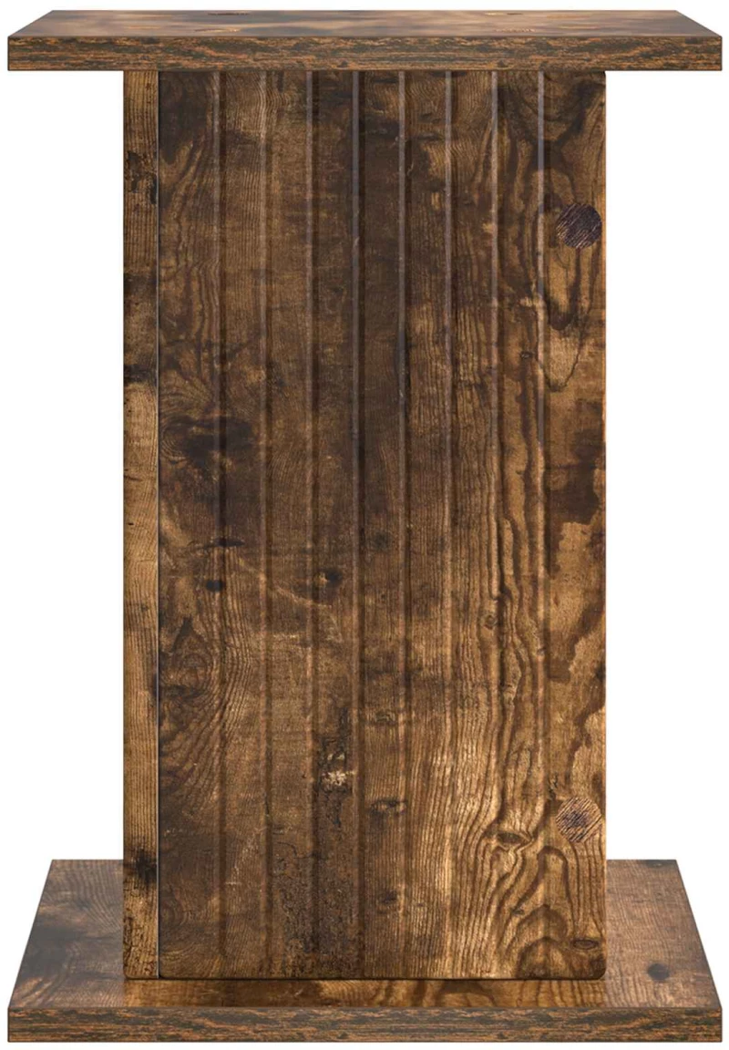 vidaXL Βάση φυτών Καπνισμένο Ξύλο Δρυός 30,5 x 30 x 43 εκ