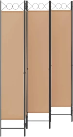 vidaXL Διαχωριστικό Δωματίου 6-Πάνελ Μπεζ 240 x 220 cm Ύφασμα