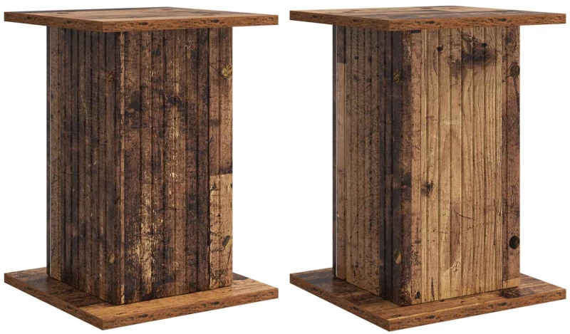 vidaXL Βάση φυτών 2 pcs Παλαιωμένο ξύλο 30,5 x 30 x 43 εκ