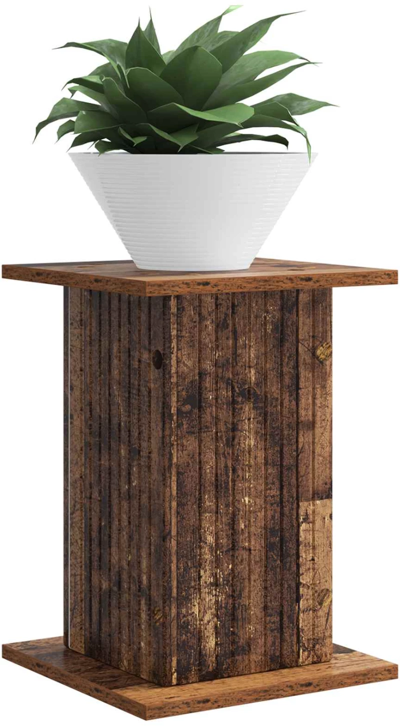 vidaXL Βάση φυτών 2 pcs Παλαιωμένο ξύλο 30,5 x 30 x 43 εκ