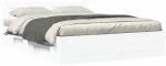 vidaXL Σκελετός Κρεβατιού 2 pcs Λευκός 150 x 200 cm Επεξεργασμένο ξύλο