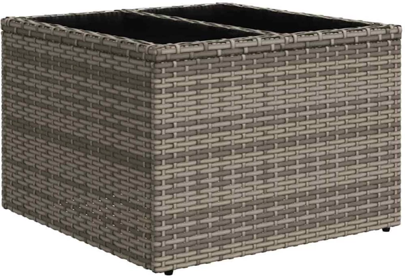 vidaXL Σετ Καναπέ Κήπου με μαξιλάρι 7 pcs Γκρι συνθετικό ρατάν