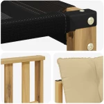 vidaXL Σειρά Καναπέ Εξωτερικού με μαξιλάρι 3 pcs Λευκό και Μπεζ