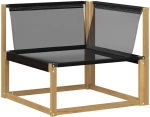 vidaXL Σειρά Καναπέ Εξωτερικού με μαξιλάρι 6 pcs Λευκό και Μαύρο