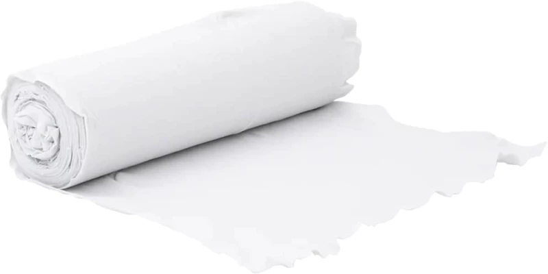 vidaXL Μεμβράνη με Γεωύφασμα Λευκή 1 x 50 μ. Πολυεστερικές Ίνες