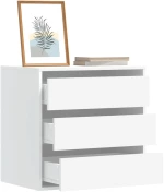 vidaXL Συρταριέρα Γωανική Λευκή 60x41x58 εκ. από Επεξεργασμένο Ξύλο