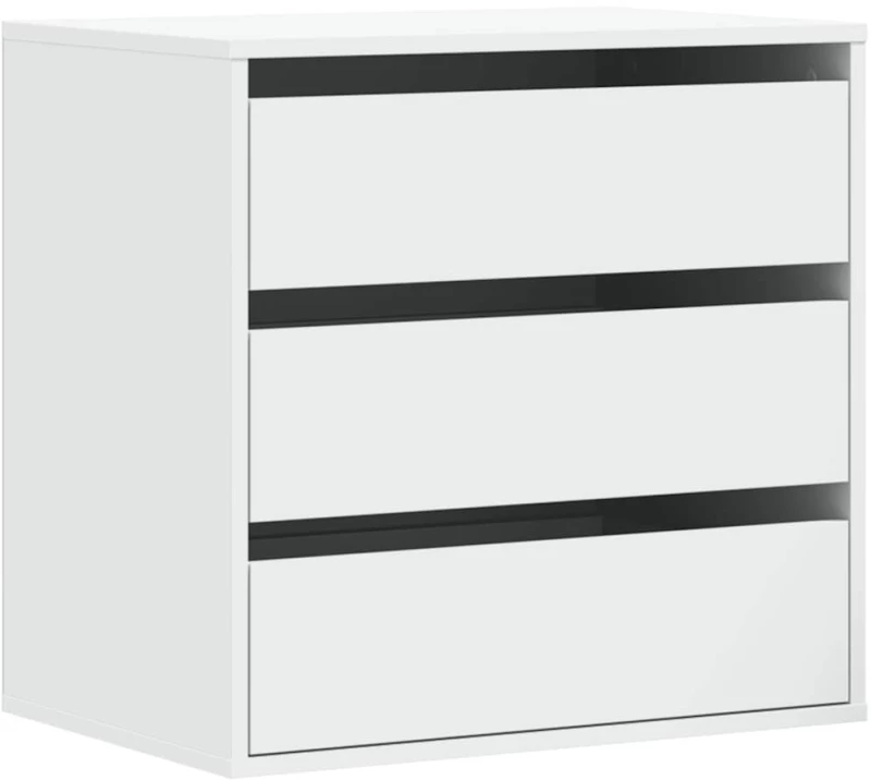 vidaXL Συρταριέρα Γωανική Λευκή 60x41x58 εκ. από Επεξεργασμένο Ξύλο