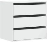 vidaXL Συρταριέρα Γωανική Λευκή 60x41x58 εκ. από Επεξεργασμένο Ξύλο