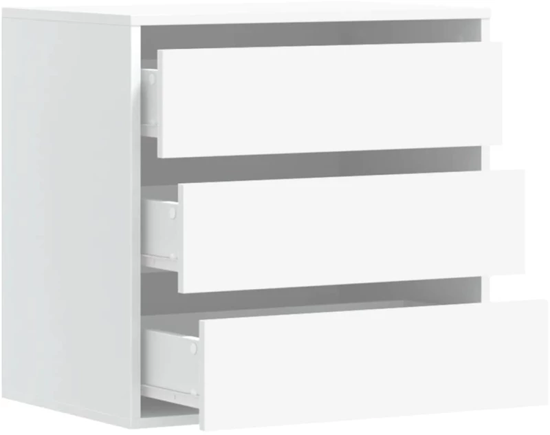 vidaXL Συρταριέρα Γωανική Λευκή 60x41x58 εκ. από Επεξεργασμένο Ξύλο