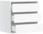 vidaXL Συρταριέρα Γωανική Λευκή 60x41x58 εκ. από Επεξεργασμένο Ξύλο