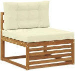 vidaXL Σετ Καναπέ με μαξιλάρι 6 pcs Στερεό Ξύλο Ακακίας