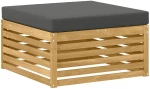 vidaXL Σειρά Καναπέ Εξωτερικού με μαξιλάρι 7 pcs Άσπρο και Ανθρακί