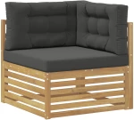 vidaXL Σειρά Καναπέ Εξωτερικού με μαξιλάρι 7 pcs Άσπρο και Ανθρακί