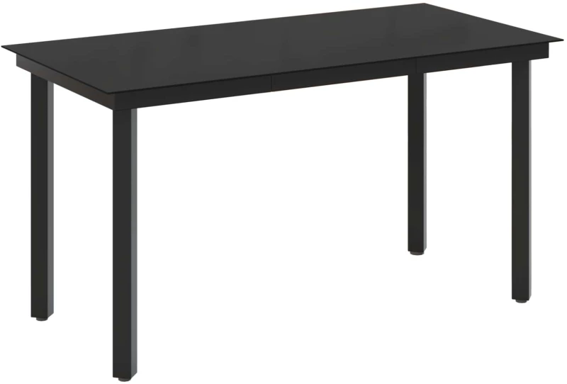 vidaXL Σετ Τραπέζι Καναπέ με μαξιλάρι 7 pcs Μαύρο και Κρεμ Λευκό