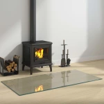 vidaXL Πλάκα Γυαλιού Τζακιού Διαφανές 120 x 60 cm Γυαλί