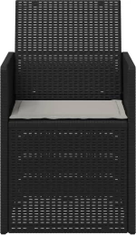 vidaXL Καρέκλες Εστιατορίου Κήπου 2 pcs Ανθρακί και Ανοιχτό γκρι PP