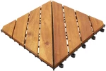 vidaXL Πλάκα Κατασκευής 30 pcs Καφέ 30 x 30 cm Ξύλο Ακακίας