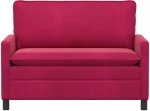 vidaXL Καναπές Κόκκινο 126 x 81 x 87,5 εκ Βελούδο