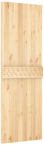 vidaXL Συρόμενη Πόρτα Φυσικό και Λευκό 70 x 210 cm