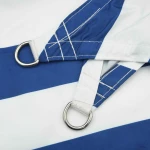vidaXL Πανί σκιάς Μπλε και άσπρο 4 x 2 m 100% Πολυέστερ Οξφόρδη