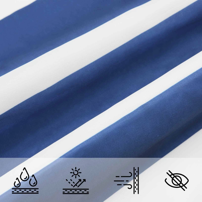 vidaXL Πανί σκιάς Μπλε και άσπρο 4 x 2 m 100% Πολυέστερ Οξφόρδη